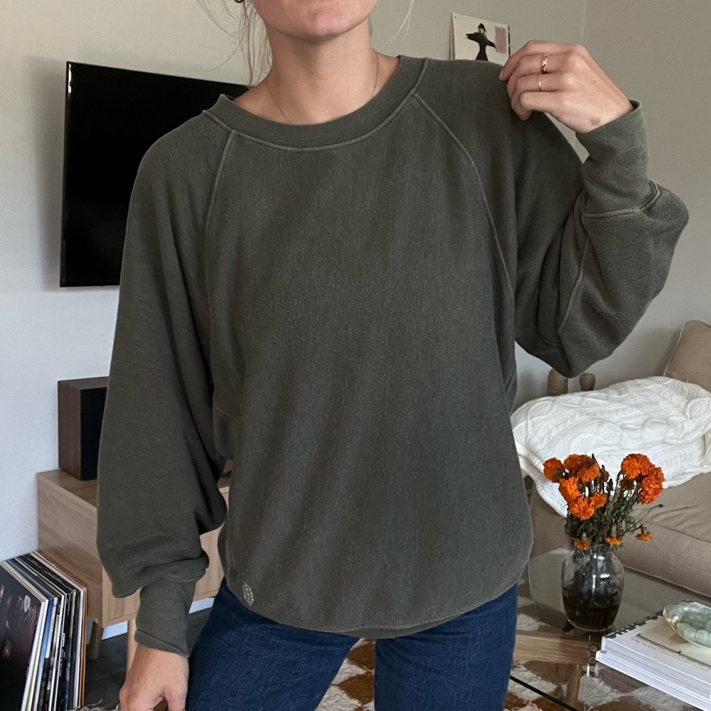 FP Movement Olive Green Pullover